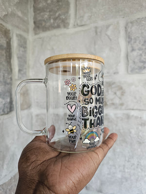 God is so much bigger than Mug in Black