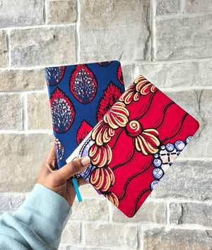 African Fabric Lined Notebook