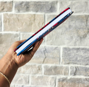 African Fabric Lined Notebook