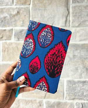 African Fabric Lined Notebook