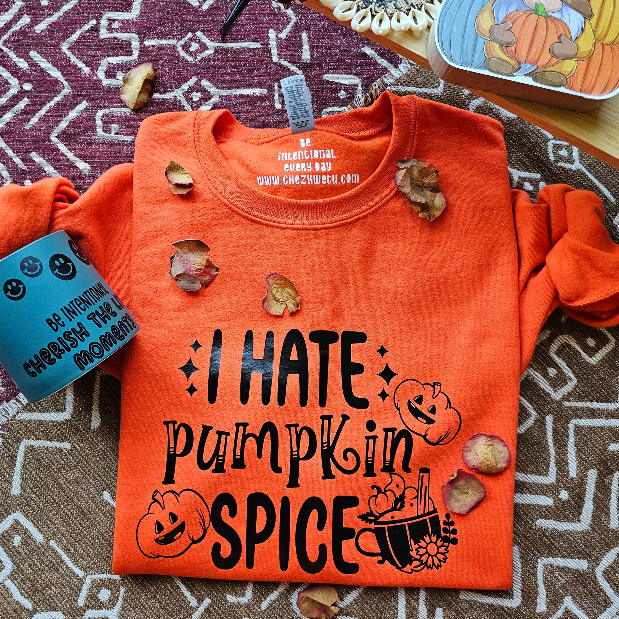 I hate pumpkin spice - Crewneck in Orange