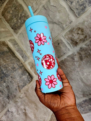 Flowers & Disco Tumbler