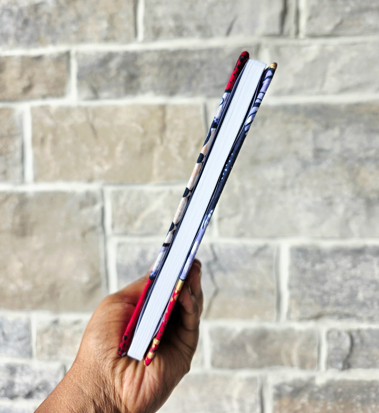 African Fabric Lined Notebook