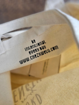 The Lord is my Strength and my Song Tote in Beige