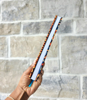 African Fabric Lined Notebook