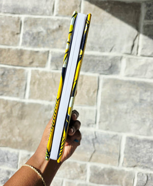 African Fabric Lined Notebook