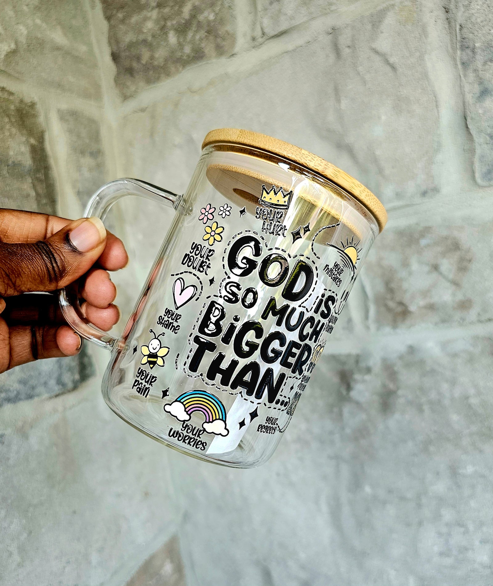 God is so much bigger than Mug in Black