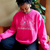 Be intentional every day -  Crewneck in Heliconia (Deep Pink)