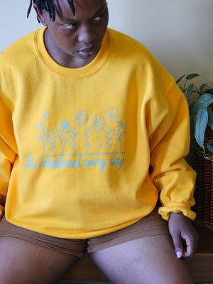 Be intentional every day - Crewneck in Gold