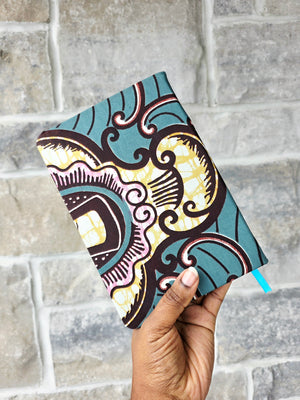 African Fabric Lined Notebook