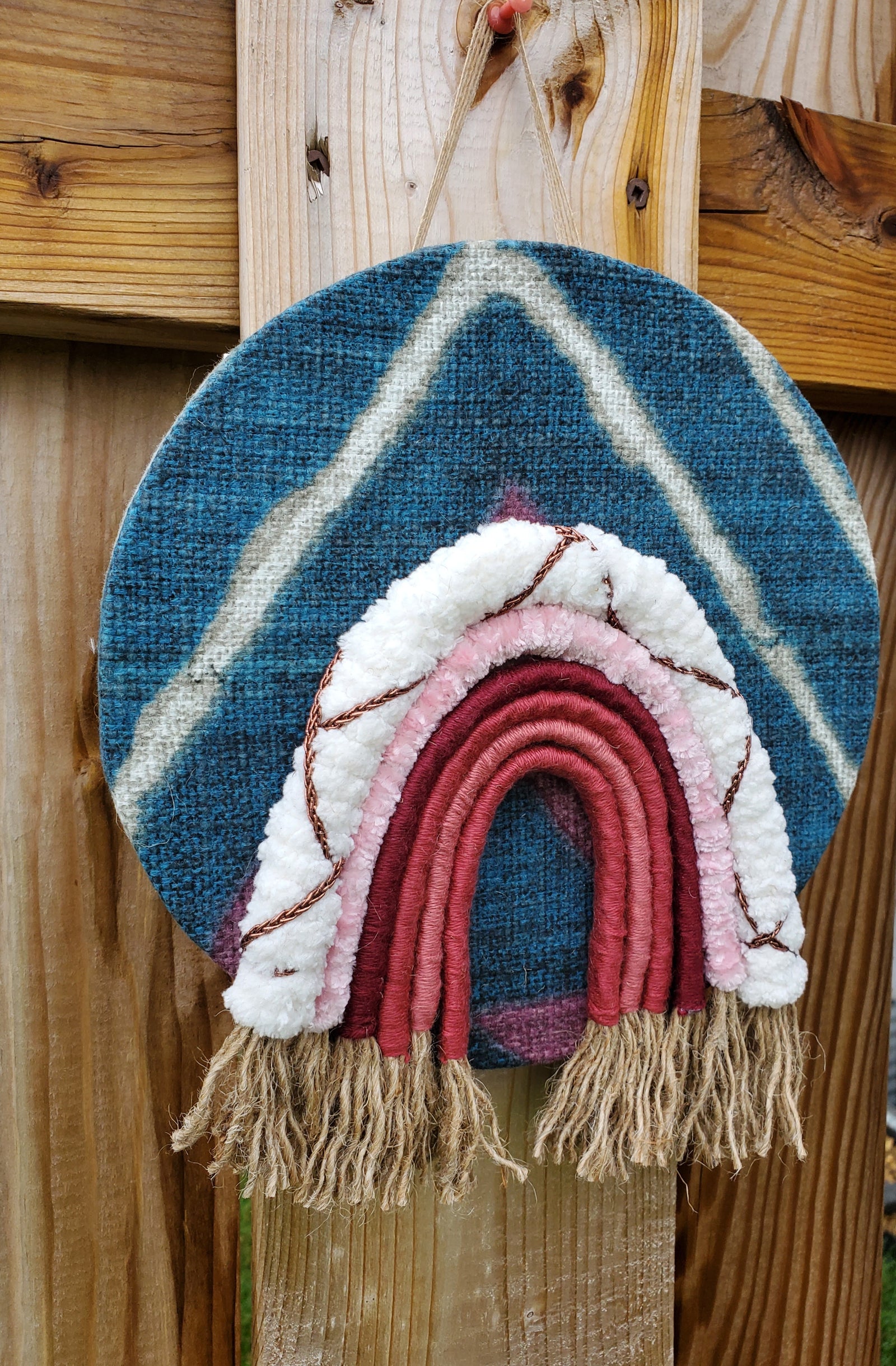 Blue Mudcloth Rainbow