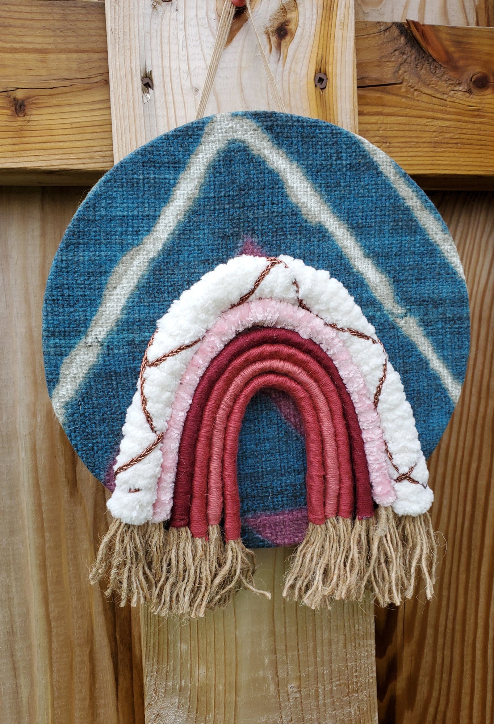 Blue Mudcloth Rainbow