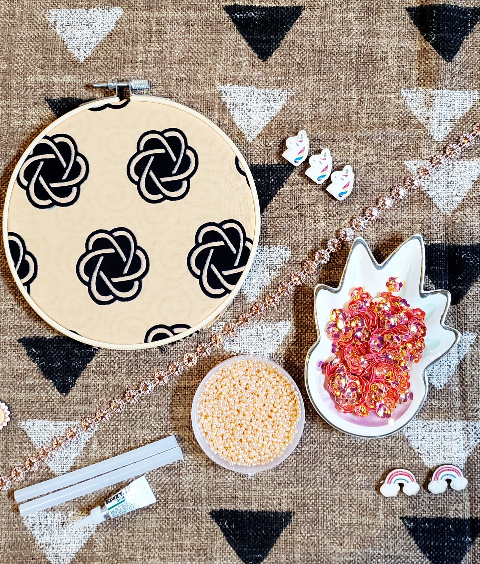 D.I.Y kit - Apricot Orange Rainbow