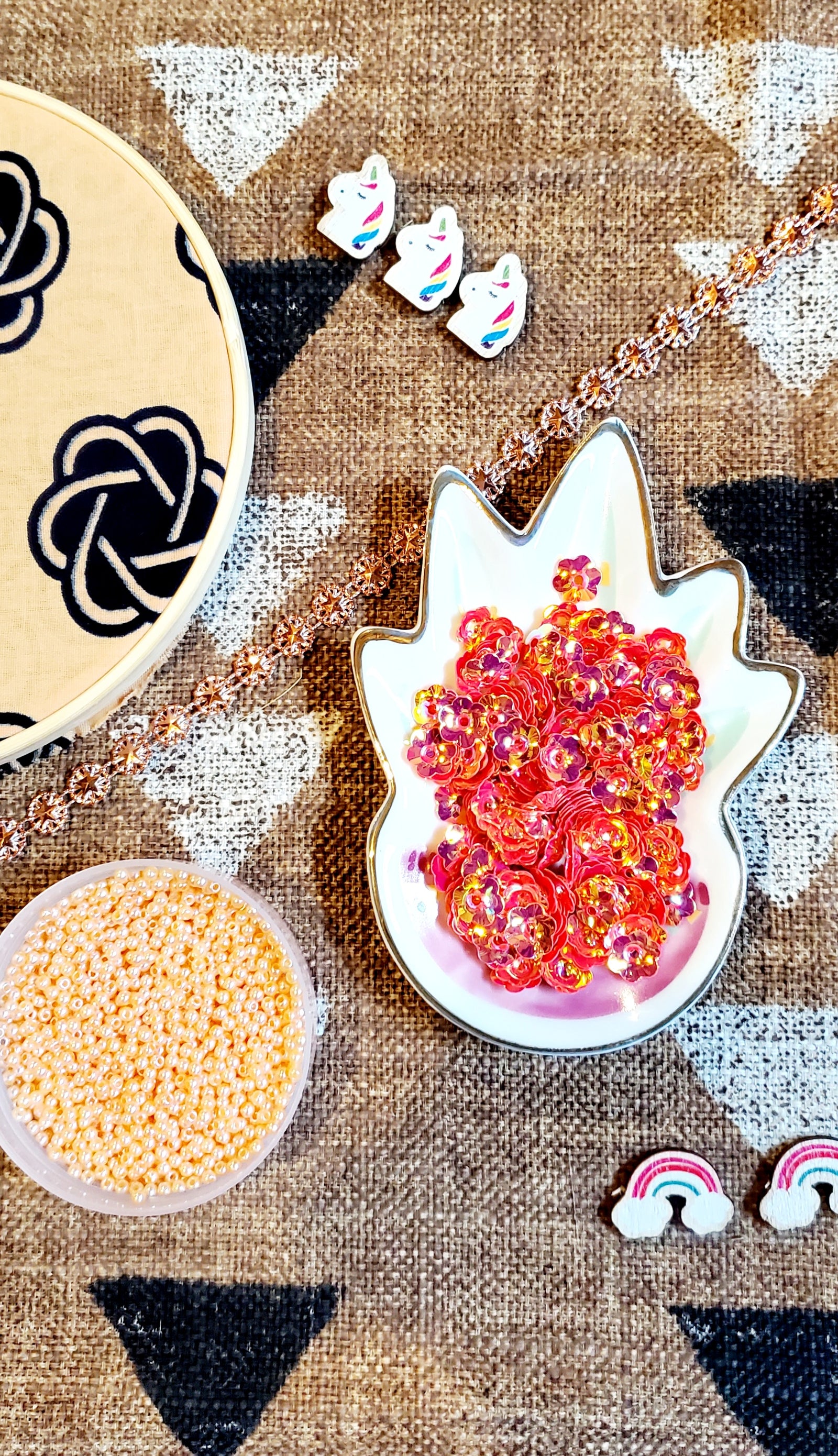 D.I.Y kit - Apricot Orange Rainbow