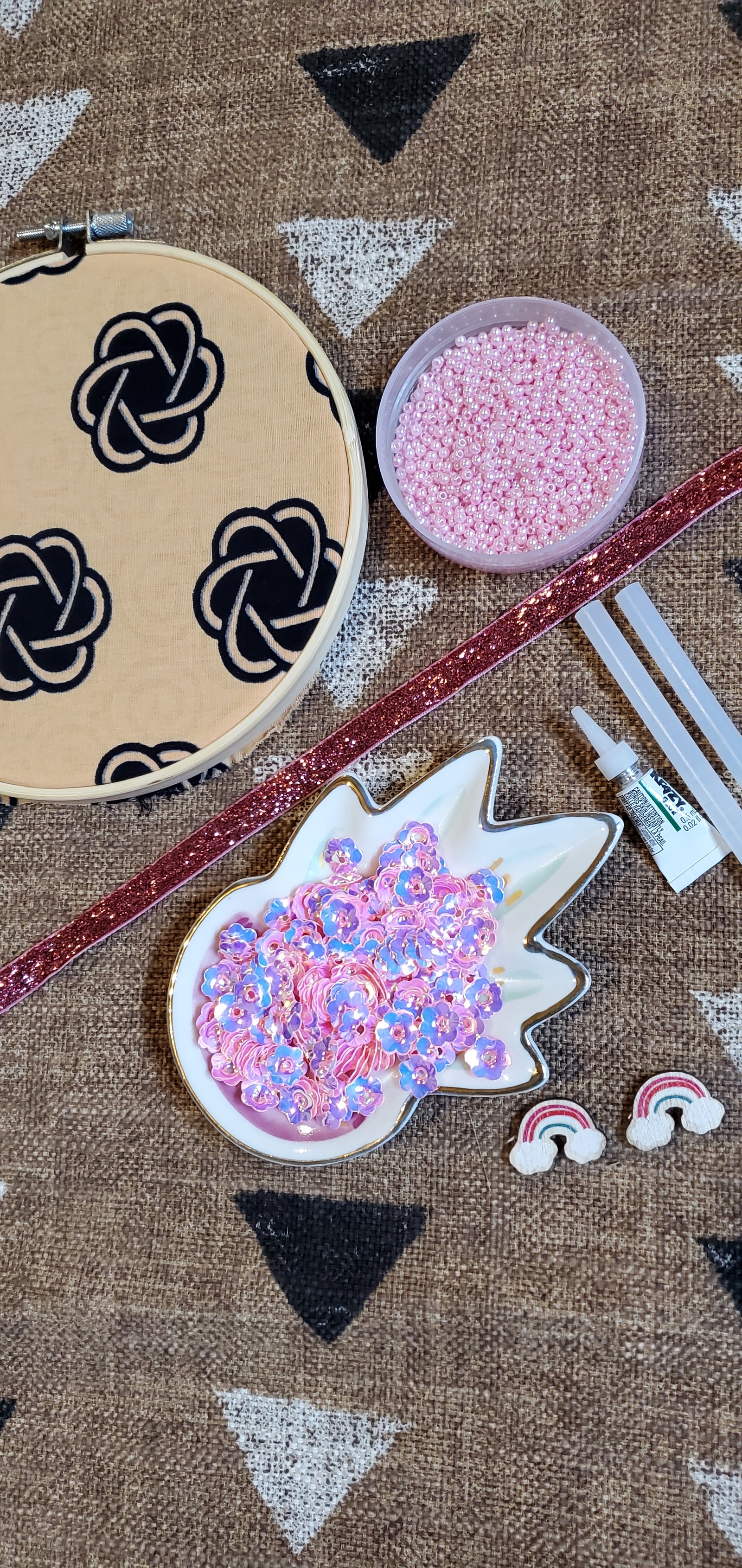 D.I.Y kit - Light Pink Rainbow