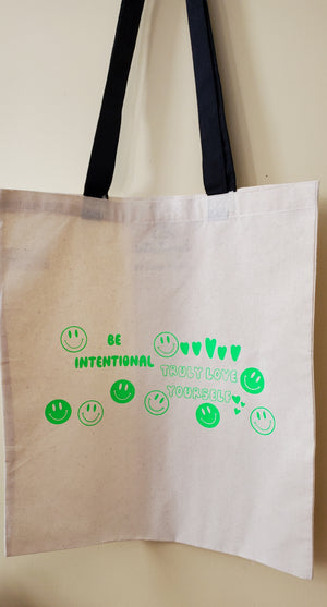 Truly Love Yourself tote bag- Green
