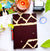 African fabric Notebook - Brown
